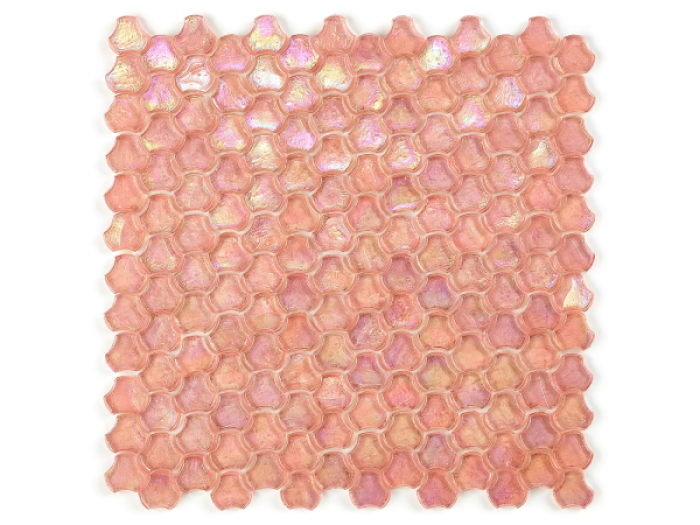На изображении товар Sicis Стеклянная мозаика Clover Quartz chips size 25 mm sheet-size 286x283 mm от официального представителя в Москве
