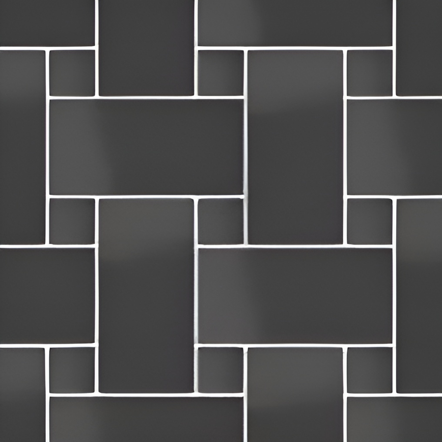 Micro. Керамогранит Microtiles Ancient glaze Black 30,1x30,1