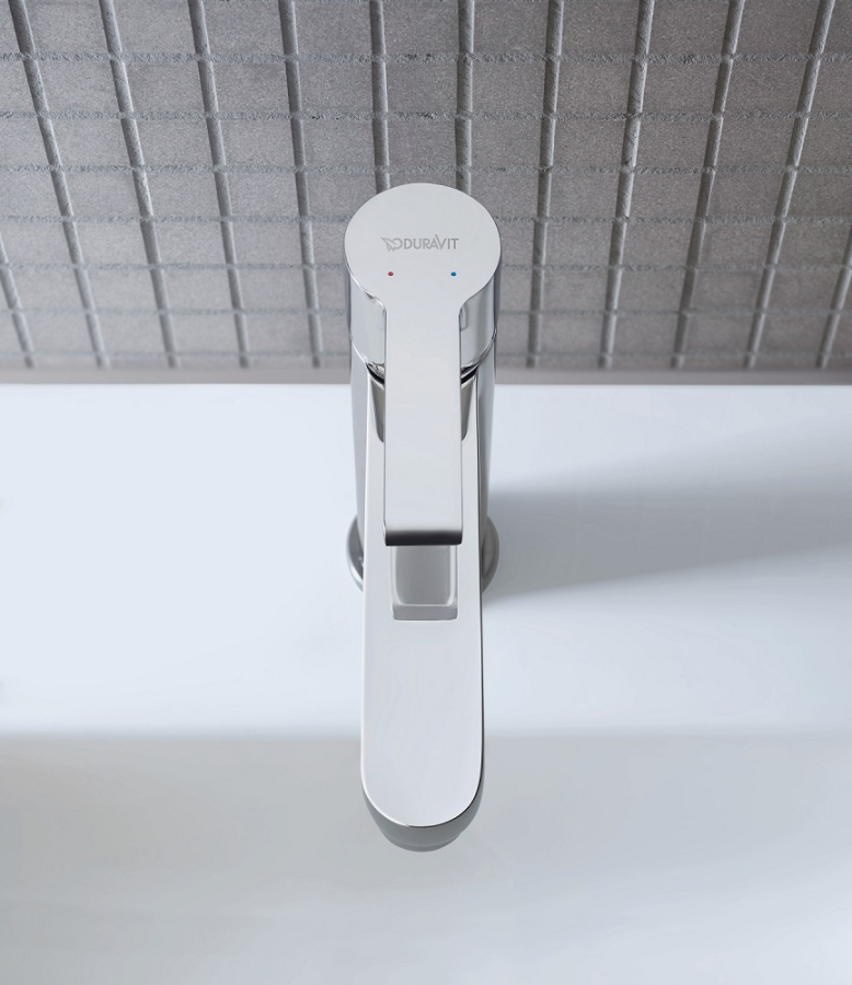Смеситель для раковины Duravit B.2 однорычажный М, h-165 мм, с донным клапаном, цвет хром - изображение 2