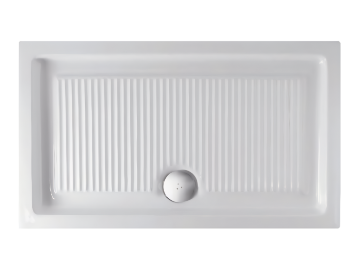 На изображении товар Поддон душевой Globo, прямоугольный 800x1200 мм, цвет белый от официального представителя в Москве