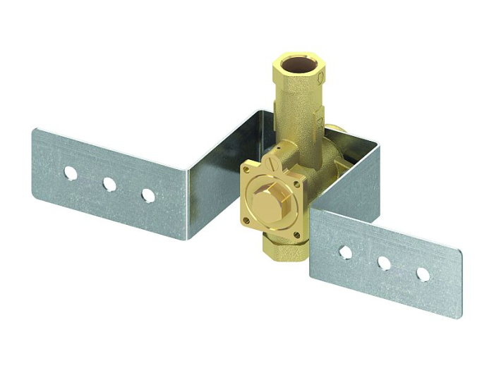 На изображении товар Клапан смыва писсуара TECEbox U 1 с крепежной скобой от официального представителя в Москве