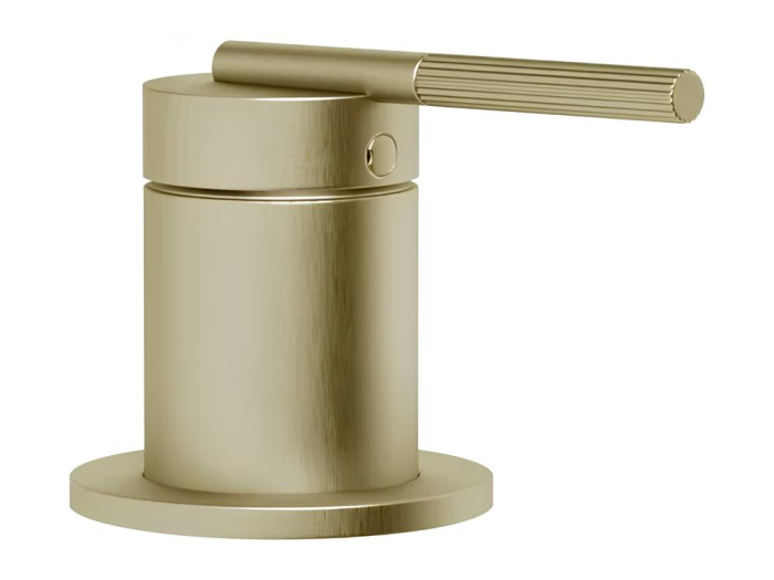 На изображении товар Смеситель Gessi Ingranaggio, удалённого управления, цвет Brushed Brass PVD от официального представителя в Москве