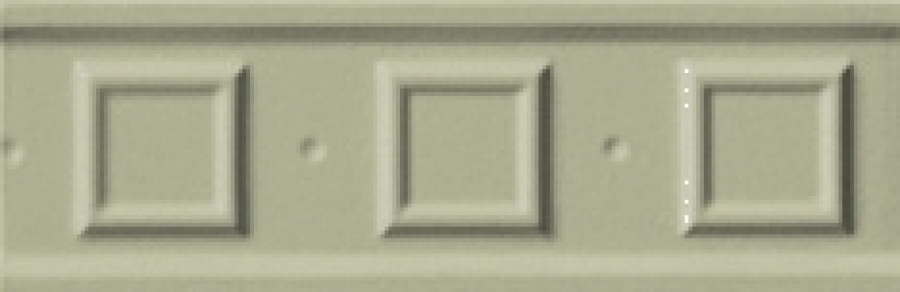 CERAMICHE GRAZIA Бордюр ELECTA SQUARE 6,5X20 VERDE CRAQUELE'