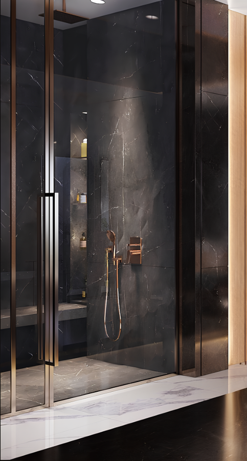 Смеситель Gessi Rilievo, настенный, на 2 выхода, с переключателем ванна-душ, внешняя часть, цвет Finox Brushed Nickel - изображение 1