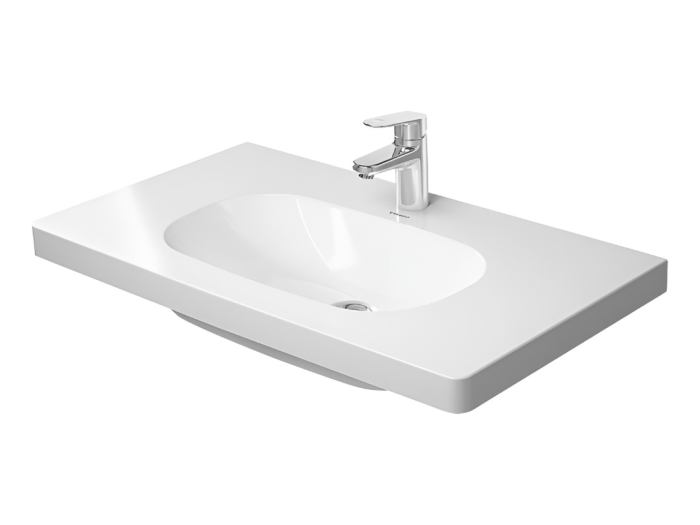 На изображении товар Раковина Duravit D-Code Med, без перелива, 850х480 мм, 1 отверстие под смеситель, цвет белый от официального представителя в Москве