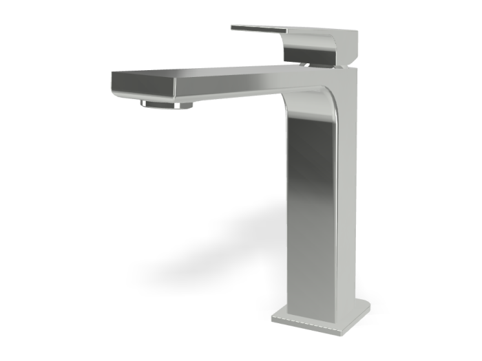 На изображении товар Смеситель для раковины Carlo Frattini Fit, высокий, без донного клапана, с 2 гибкими шлангами, Н-195 мм, цвет хром от официального представителя в Москве