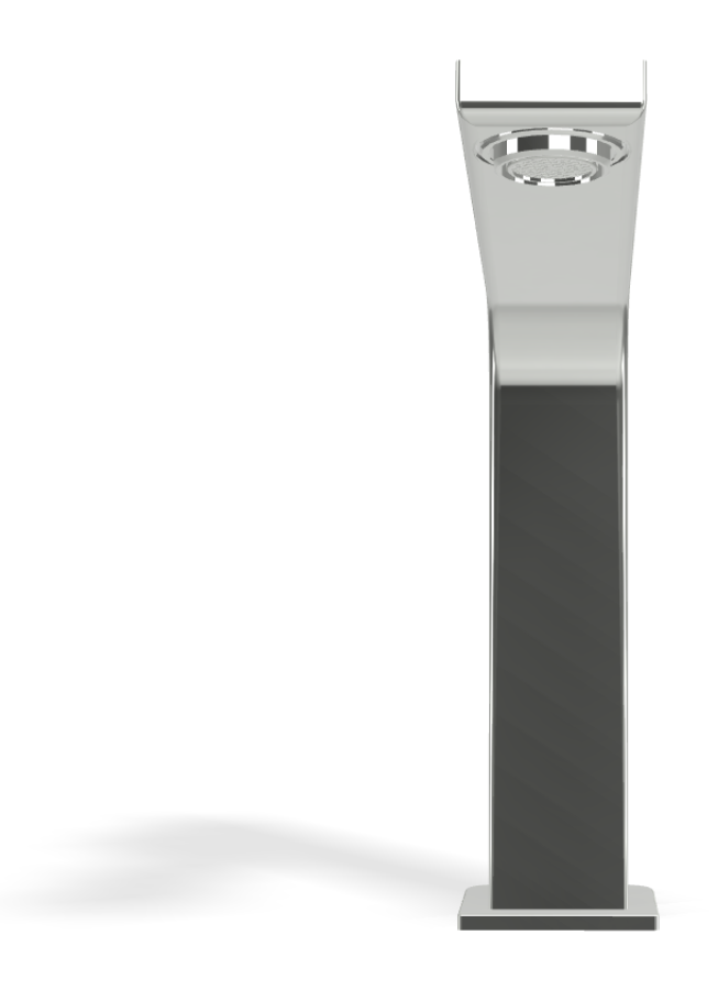 Смеситель для раковины Carlo Frattini Fit, высокий, без донного клапана, с 2 гибкими шлангами, Н-195 мм, цвет хром - изображение 1