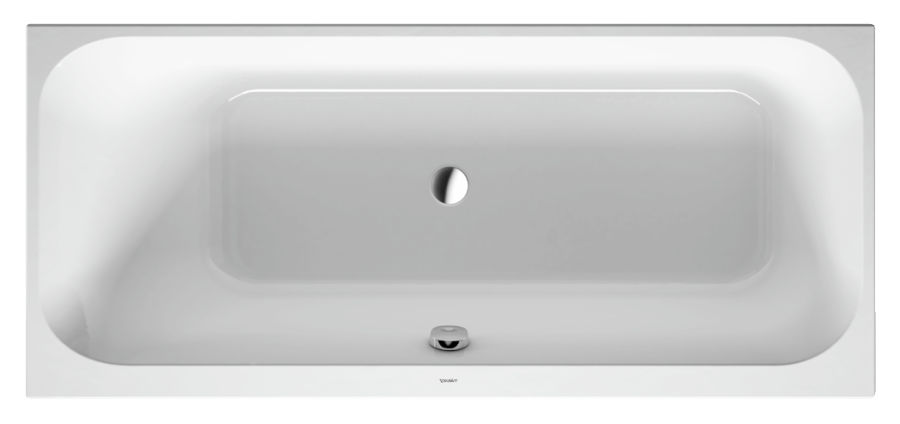 Ванна Duravit Happy D.2, встраиваемая, 1700х700 мм, наклон для спины слева, цвет белый