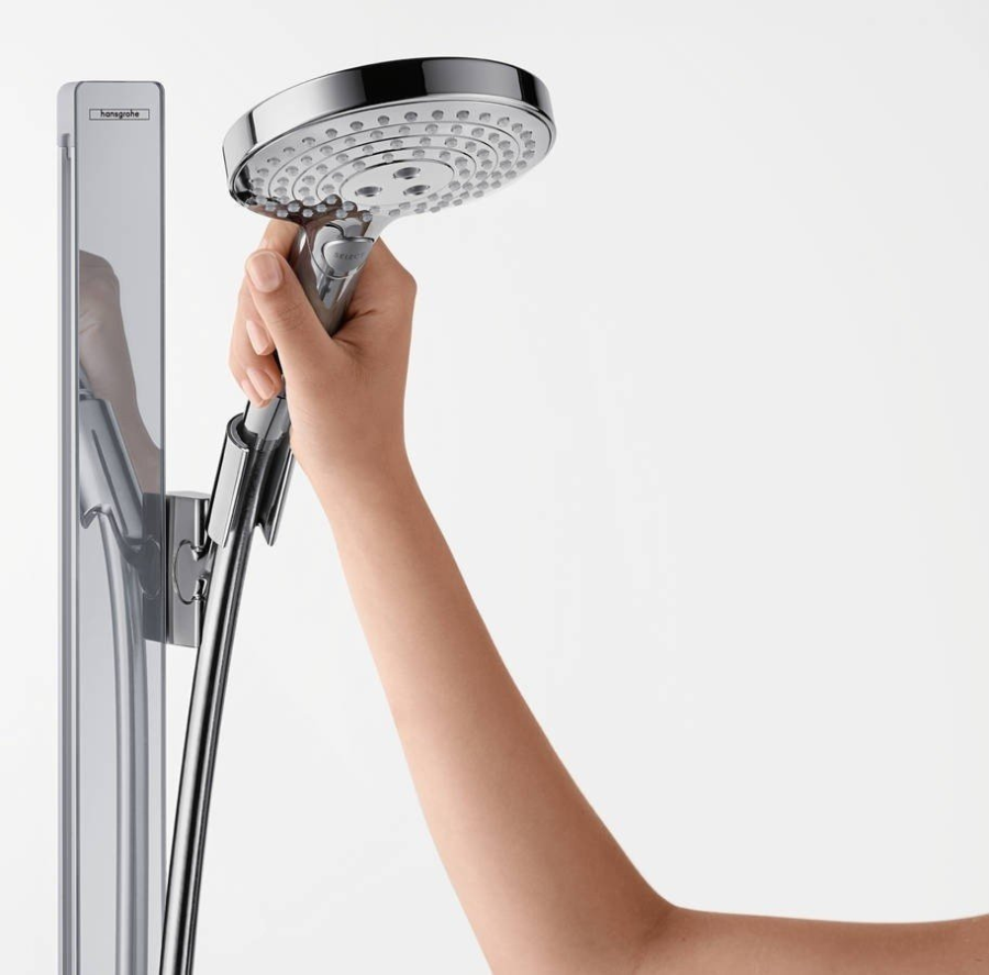 Душевой гарнитур Hansgrohe Raindance Select S 120 3jet, ручной душ, штанга H900 мм, полка, цвет хром - изображение 5