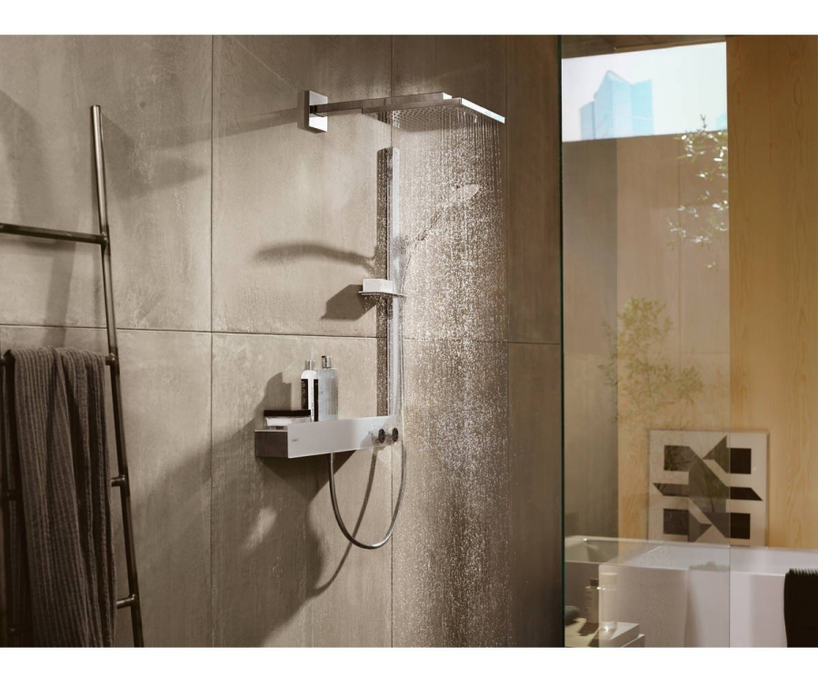 Душевой гарнитур Hansgrohe Raindance Select S 120 3jet, ручной душ, штанга H900 мм, полка, цвет хром - изображение 6