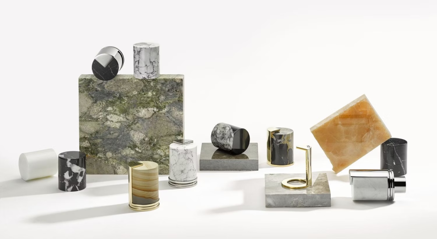 Термостат с двумя запорными вентилями THG Le 9 Howlite, внешняя часть, цвет Matt Umber PVD - изображение 1