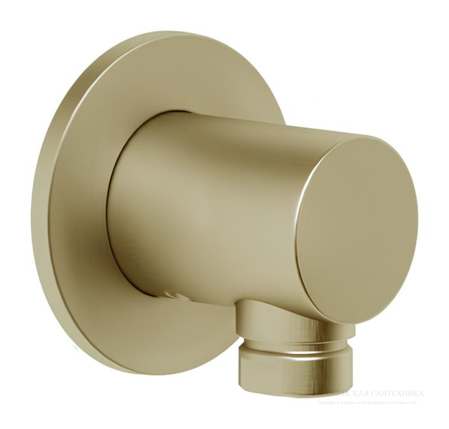 Шланговое подсоединение для душа Gessi Anello, настенное, цвет Brass Brushed PVD
