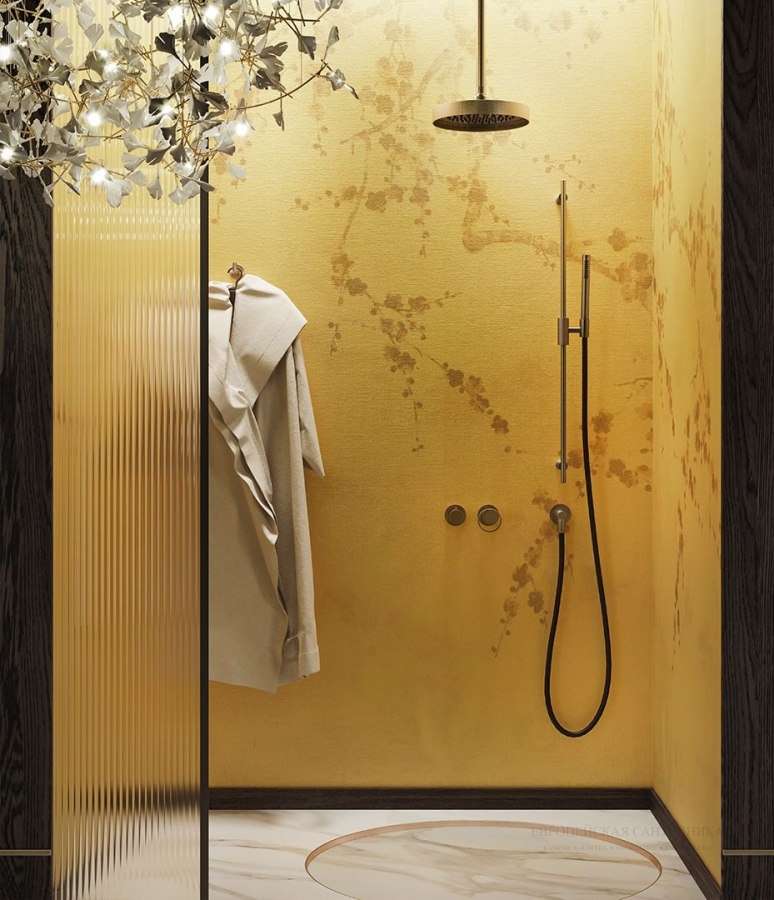 Шланговое подсоединение для душа Gessi Anello, настенное, цвет Brass Brushed PVD - изображение 3
