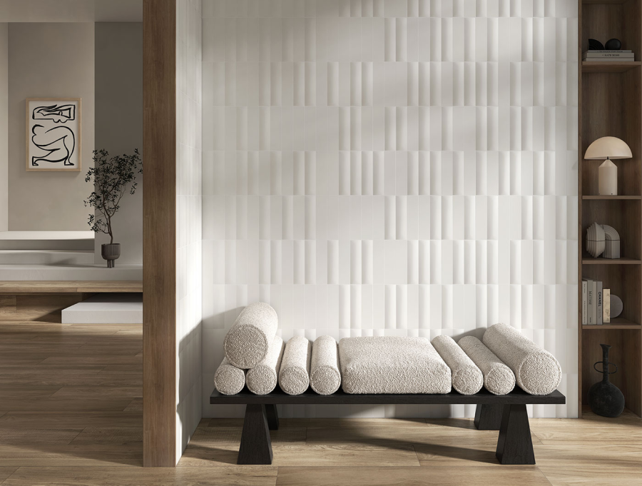 Sartoria Керамическая плитка Vibes Flat Niveo Matt 6.2x25 - изображение 6