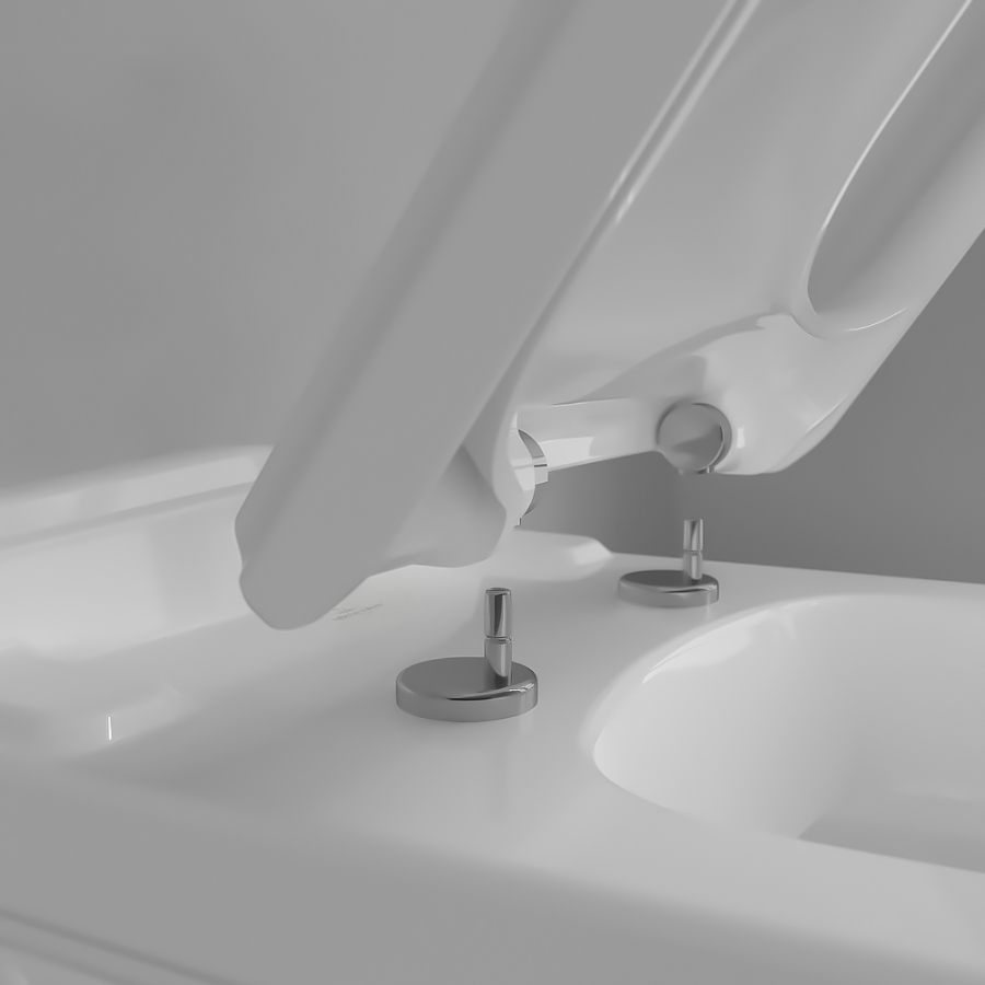 Унитаз Villeroy&Boch Hommage с вертикальным смывом 370x600 мм., подвесной, горизонтальный выпуск, цвет Альп. белый CeramicPlus - изображение 6