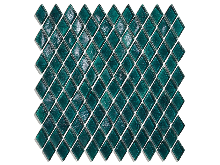 На изображении товар Sicis Стеклянная мозаика Diamond ITEM T45 Anversa chips size 23х40 mm sheet size 251x253 mm от официального представителя в Москве