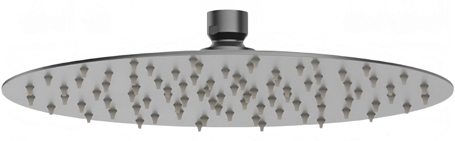 Верхний душ  Newform, дождевая струя, без держателя, нержавеющая сталь, цвет PVD brushed gun metal