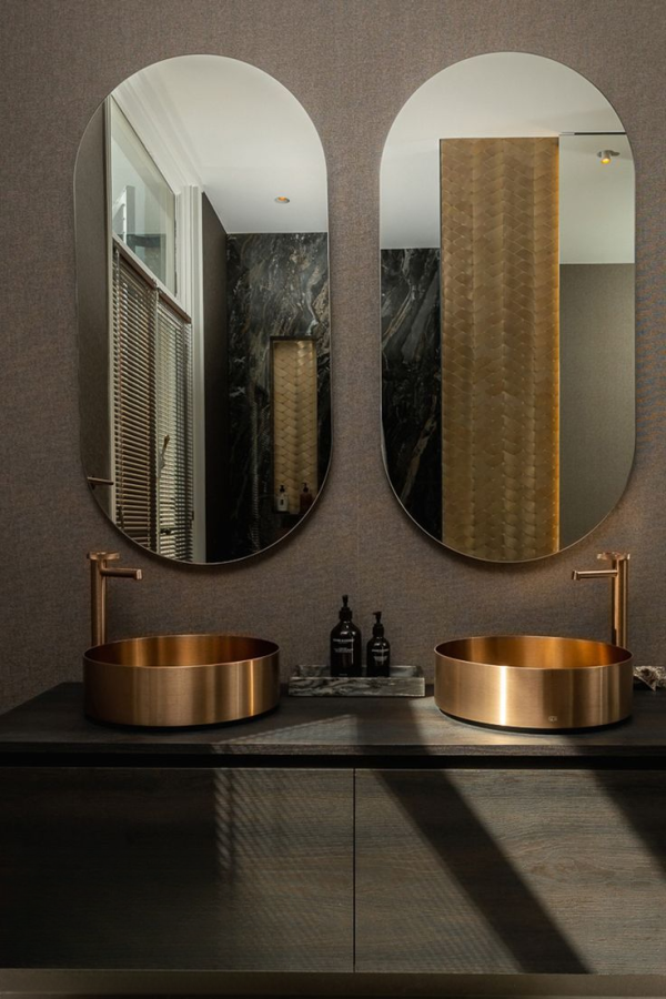 Cмеситель для раковины Gessi Anello, высокий, длинный излив, цвет Copper Brushed PVD - изображение 3
