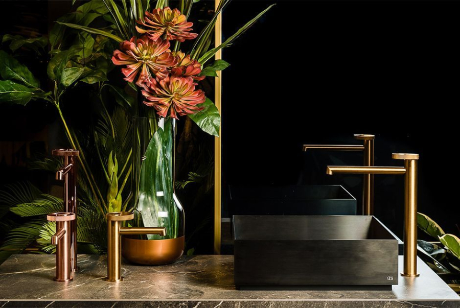 Cмеситель для раковины Gessi Anello, высокий, длинный излив, цвет Copper Brushed PVD - изображение 2