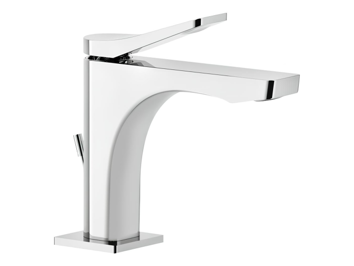 На изображении товар Смеситель для раковины Gessi Rilievo, с донным клапаном, цвет Chrome от официального представителя в Москве