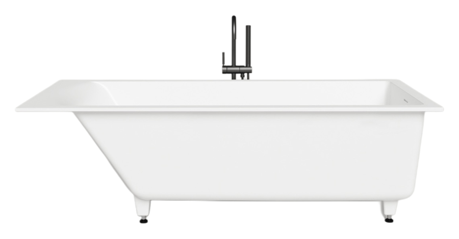 Ванна Salini S-Sense Cascata Kit  1800х800x600h мм, встраиваемая, регулируемые ножки, Click-Clack белый, сифон, интегрированный слив-перелив, цвет белый глянец