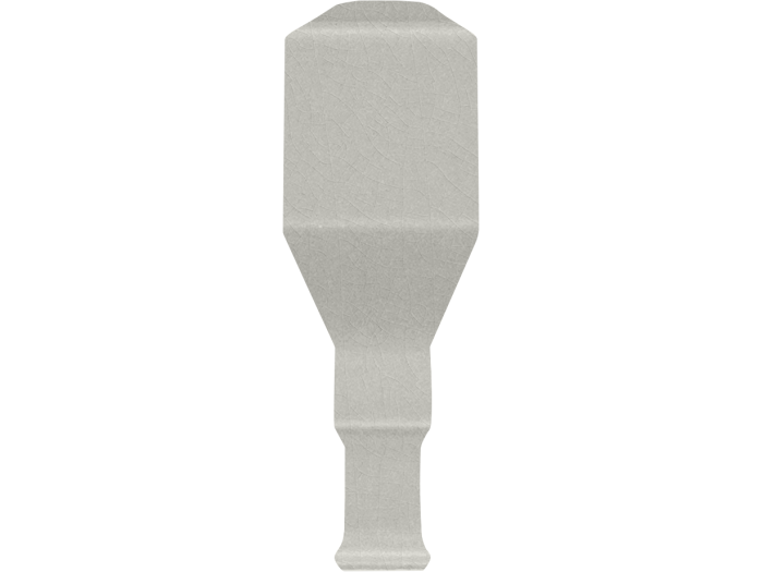 На изображении товар CERAMICHE GRAZIA Угловой элемент ELEGANCE ANGOLO FINALE 2,2X8,5 CINDER CRAQUELE от официального представителя в Москве