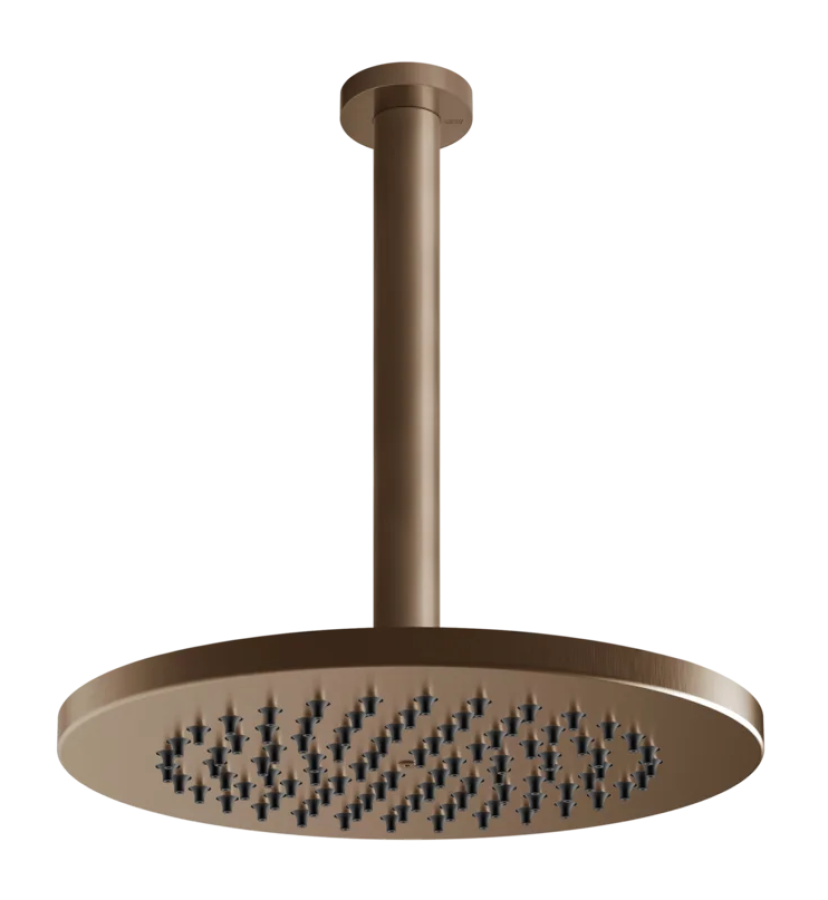 Верхний душ Gessi316, потолочной, поворотный с шарниром, Ø218 мм, цвет Copper Brushed PVD
