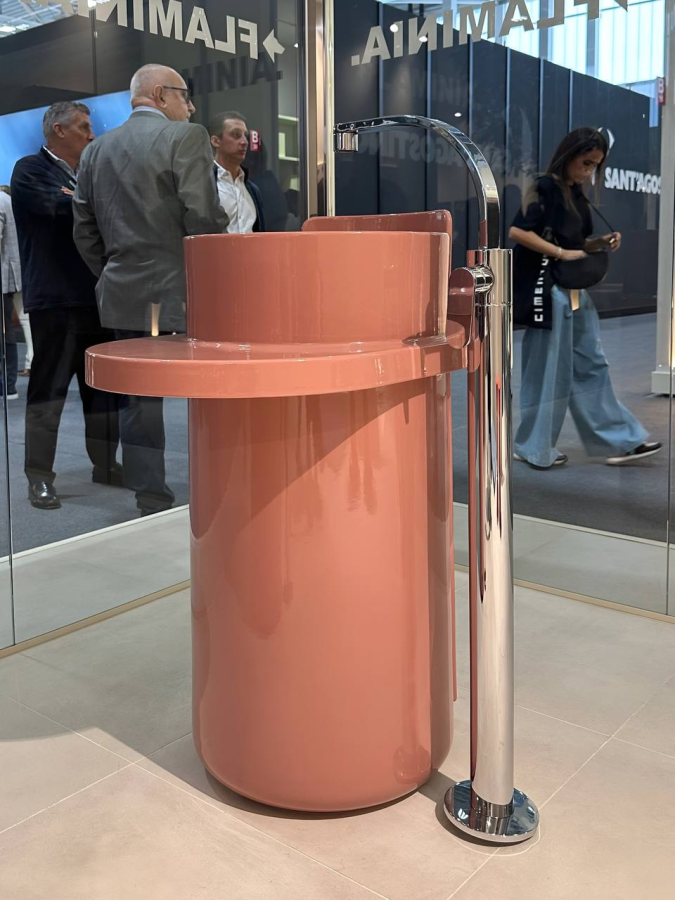 Раковина Flaminia Norma напольная, 700х500х940 мм, цвет Terracotta - изображение 1