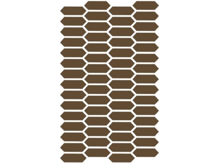 На изображении товар Etruria Керамогранит Xxs Losanga 2.5X7.5 Su Rete Monocolore Tabacco от официального представителя в Москве