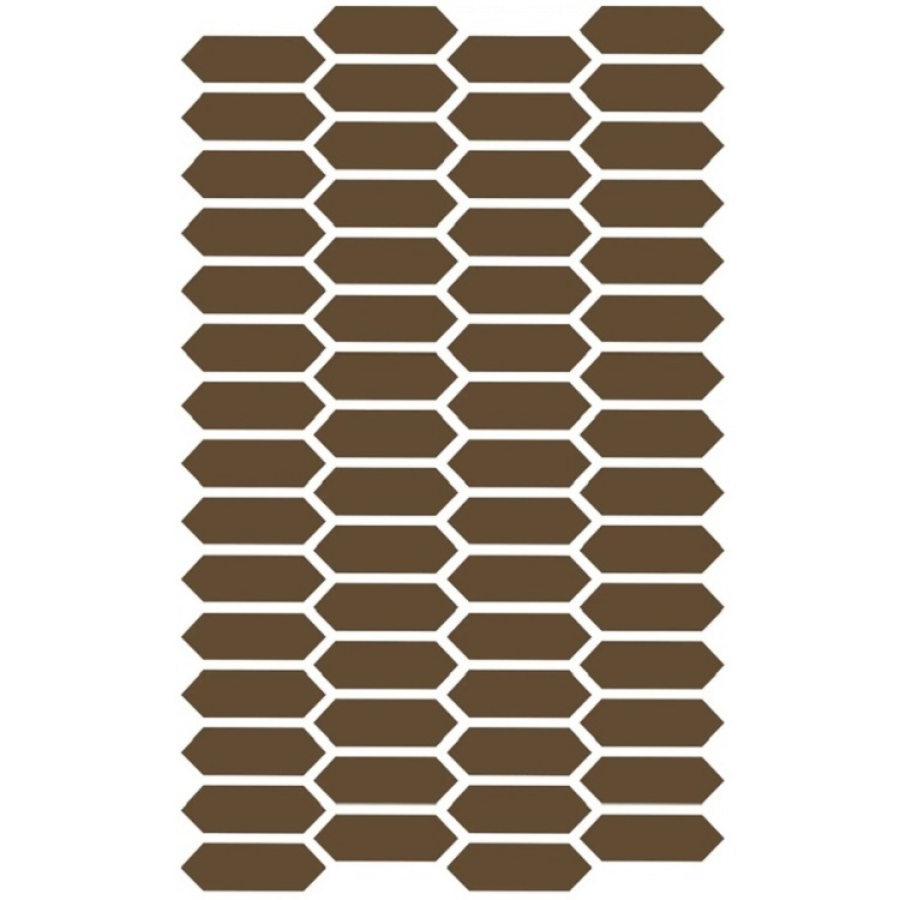 Etruria Керамогранит Xxs Losanga 2.5X7.5 Su Rete Monocolore Tabacco