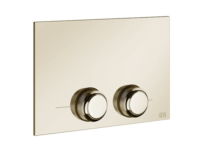На изображении товар Клавиши смыва Gessi Venti20, для Tece, цвет Brass PVD от официального представителя в Москве