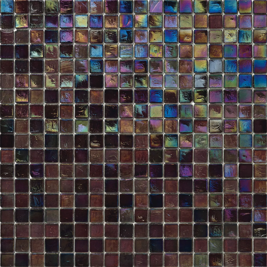 Sicis Стеклянная мозаика Glimmer Mirtillo chips size 15x15 mm sheet size 295x295 mm