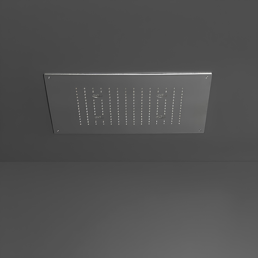 Верхний душ CeaDesign Acqua E Luce, встраиваемый, с LED-подсветкой и блоком управления, цвет сатинированная бронза - изображение 1
