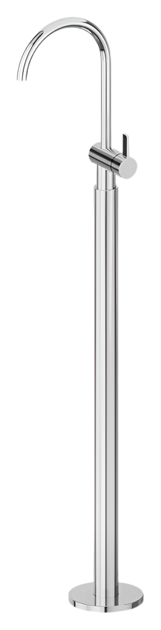 Смеситель для раковины Newform, h1093-1113 мм, напольный, однорычажный, излив 180 мм, внешняя часть, цвет PVD Brushed Pale Gold