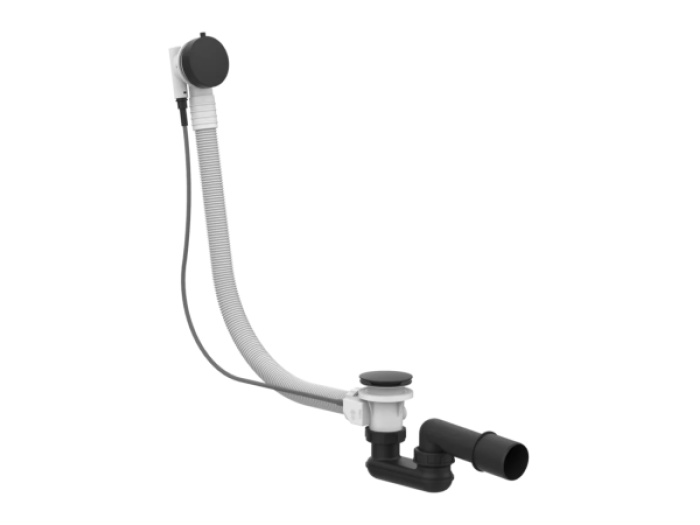 На изображении товар Слив-перелив для ванны Gessi Technical accessories, L700 мм, цвет Matte Black от официального представителя в Москве