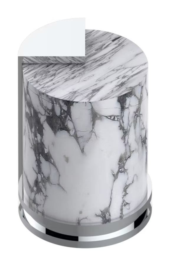 Запорный вентиль THG Le 9 Howlite, цвет хром