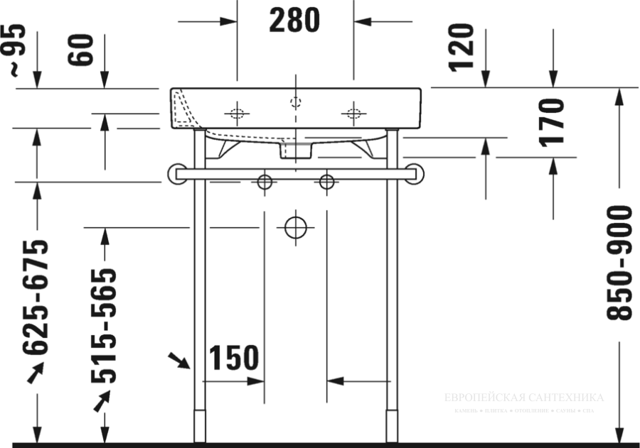 Раковина Duravit Happy D.2 для мебели, 600x505 мм, цвет белый - изображение 7