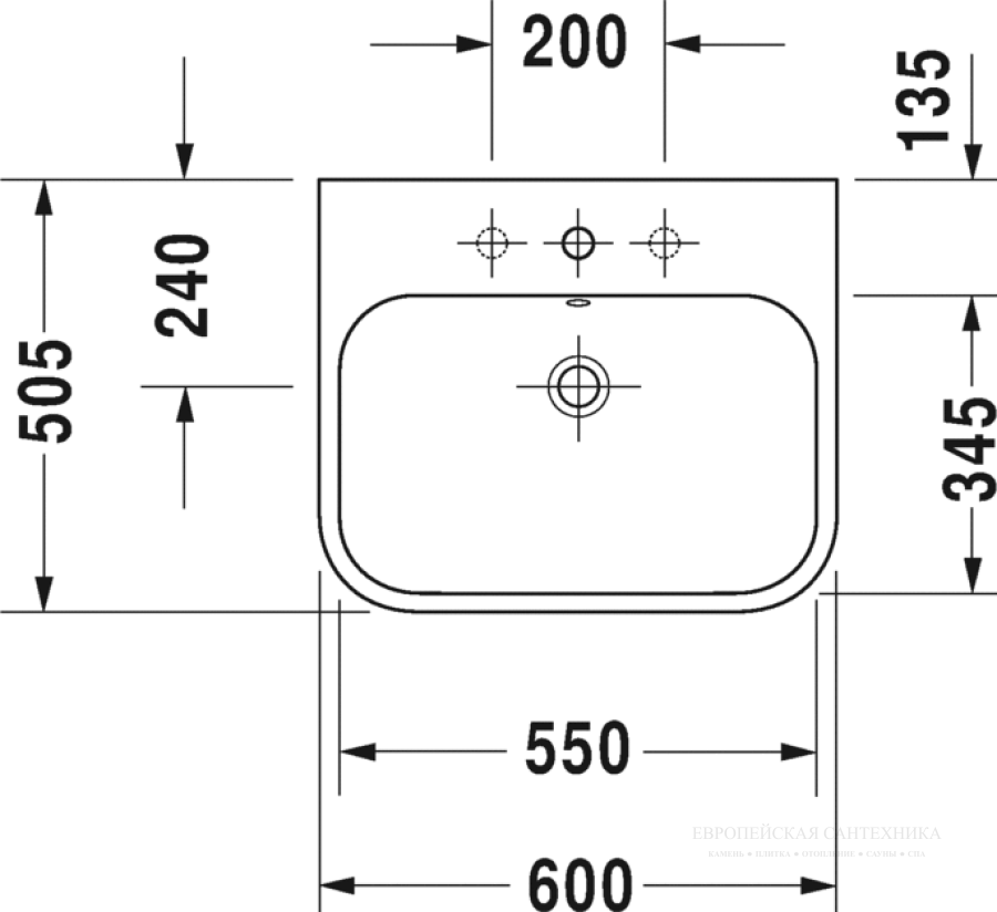 Раковина Duravit Happy D.2 для мебели, 600x505 мм, цвет белый - изображение 6