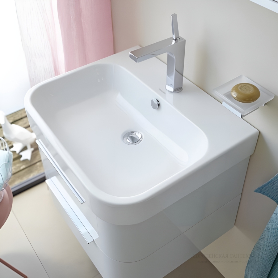 Раковина Duravit Happy D.2 для мебели, 600x505 мм, цвет белый - изображение 4