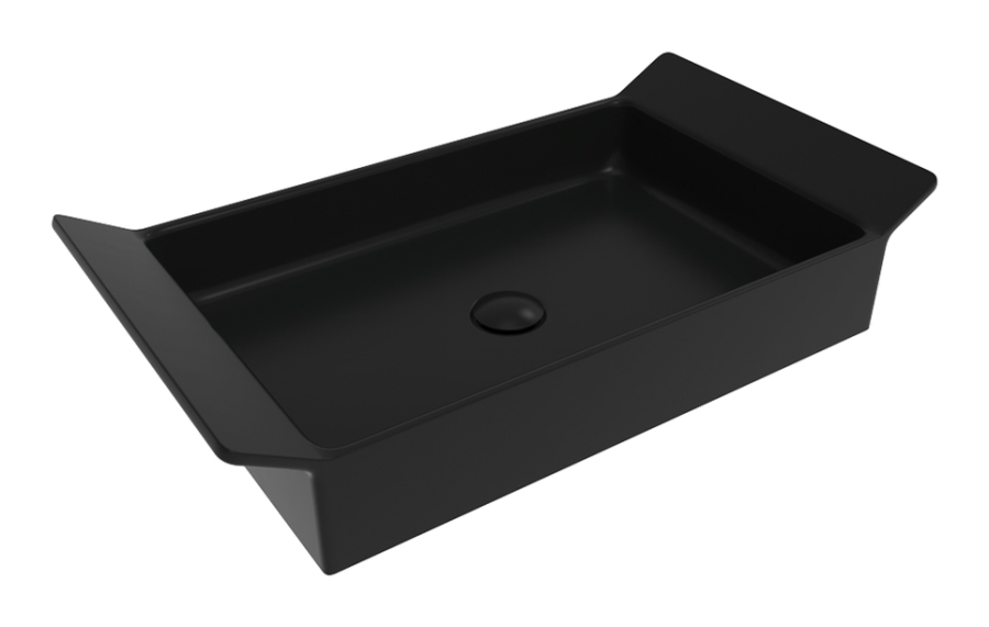 Раковина Flaminia Box 60, накладная, 725х400 мм, цвет Carbone