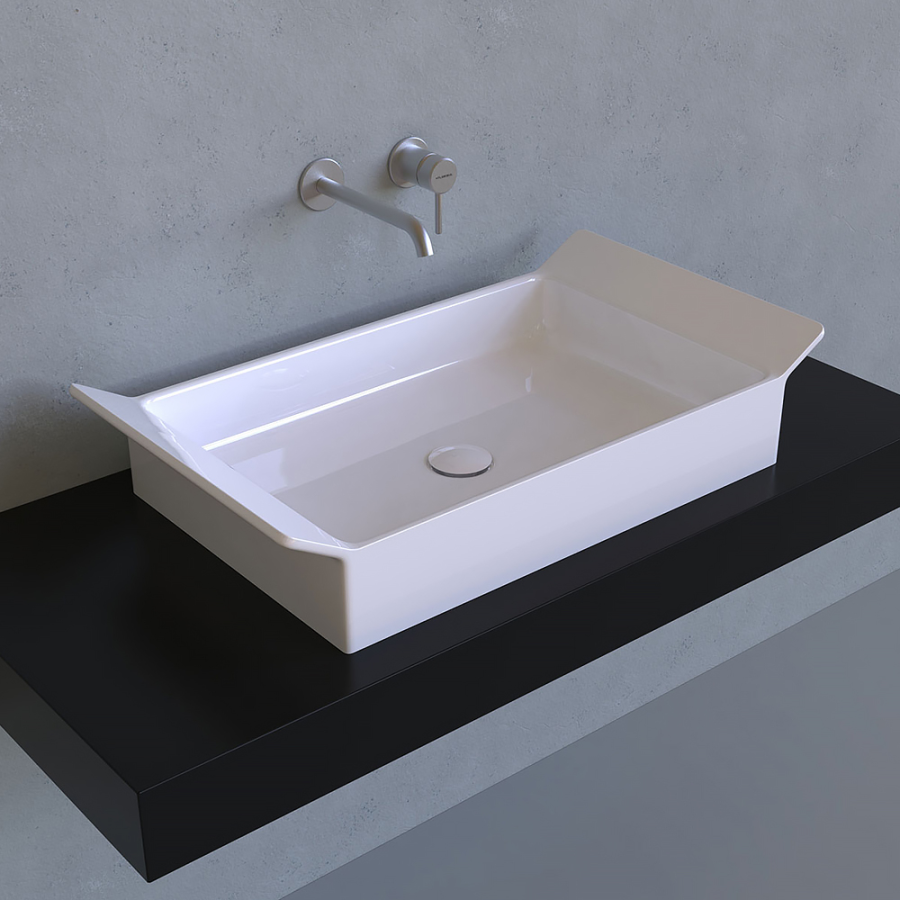 Раковина Flaminia Box 60, накладная, 725х400 мм, цвет Carbone - изображение 1