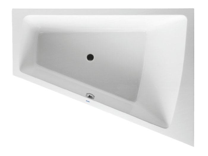 На изображении товар Ванна Duravit Paiova, встраиваемая, 1700x1300 мм, наклон  для спины справа, цвет белый от официального представителя в Москве