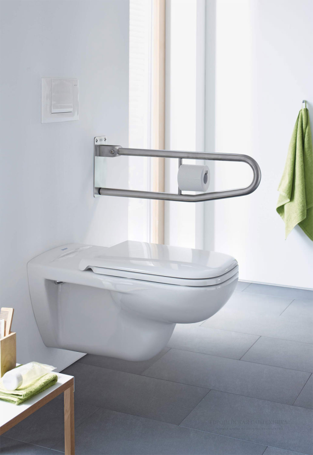 Унитаз подвесной Duravit D-Code, 360 x 700 мм, для лиц с ограниченными возможностями, цвет белый - изображение 1