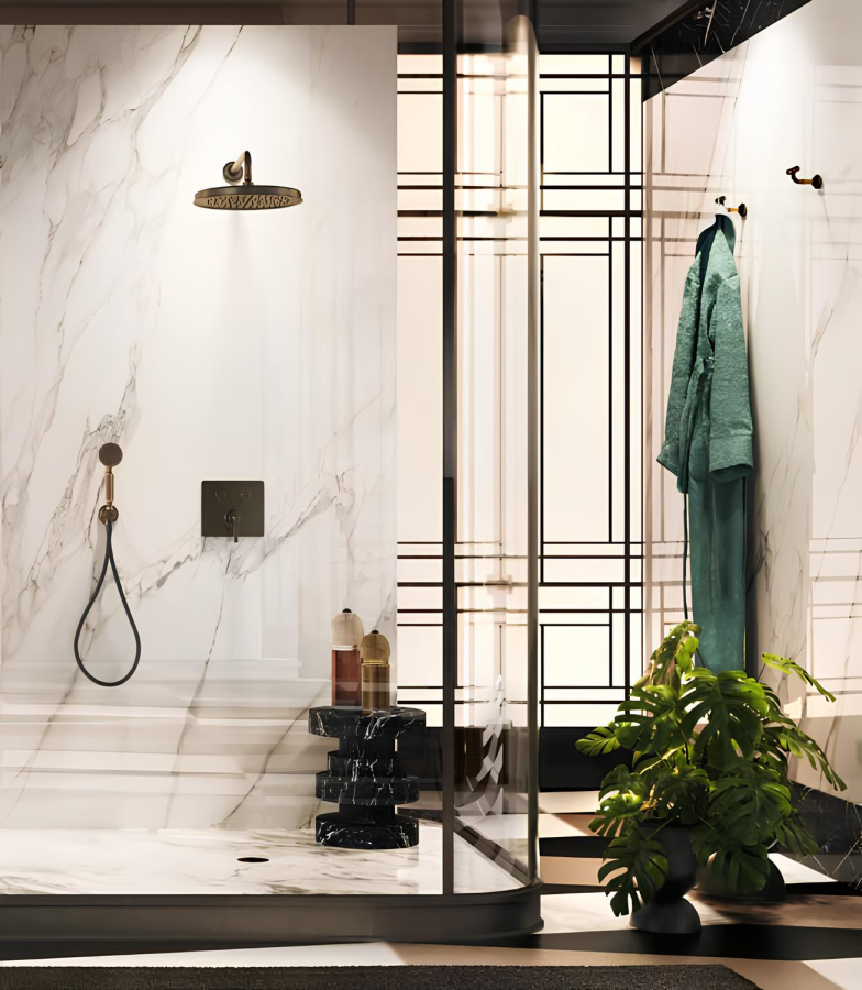 Ручной душ Gessi Venti20, с шланговым подсоединением, держателем, шлангом, цвет Black Metal Brushed PVD - изображение 3