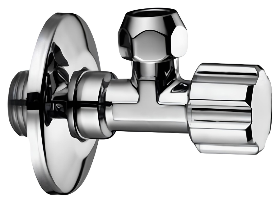 Вентиль с фильтром Carlo Frattini Sottolavabo, угловой, с регулировкой и выводом под слив 3/8" Ø10 мм, цвет хром