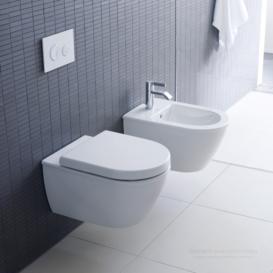 Сиденье для унитаза Duravit Darling New, с крышкой, 459 х 371 мм, цвет белый - изображение 2