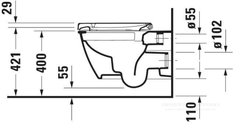 Сиденье для унитаза Duravit Darling New, с крышкой, 459 х 371 мм, цвет белый - изображение 5