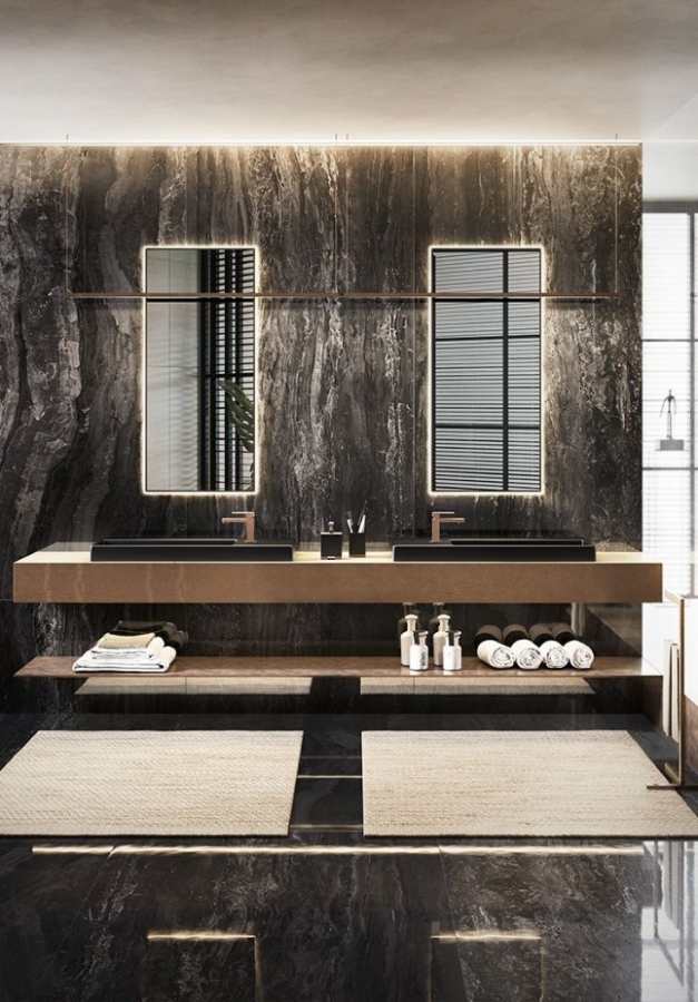 Дозатор для жидкого мыла Gessi Rettangolo, настольный, цвет Black/Warm Bronze Brushed PVD - изображение 2