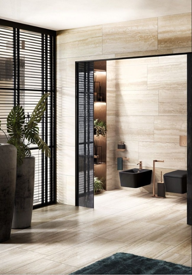 Дозатор для жидкого мыла Gessi Rettangolo, настольный, цвет Black/Warm Bronze Brushed PVD - изображение 1