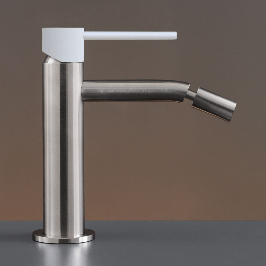 Смеситель для раковины CeaDesign Gastone, однорычажный, с регулируемым изливом, цвет сатинированная сталь - изображение 1